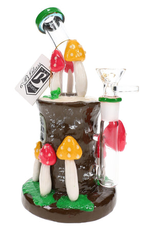 6B Glass Mushroom Water Pipe – 8″ – Assorted Colors (ONLINE ONLY)
