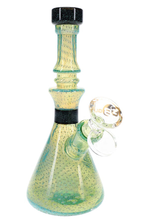 6B Glass Silver Fumed Bubble Dichro Beaker Bong – 7″ – Assorted Colors (ONLINE ONLY)