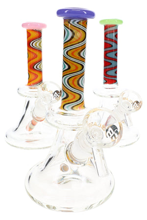 6B Glass Reverse Glass-on-Glass Bong – 6″ – Assorted Colors (ONLINE ONLY)