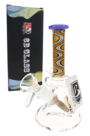 6B Glass Reverse Glass-on-Glass Bong – 6″ – Assorted Colors (ONLINE ONLY)