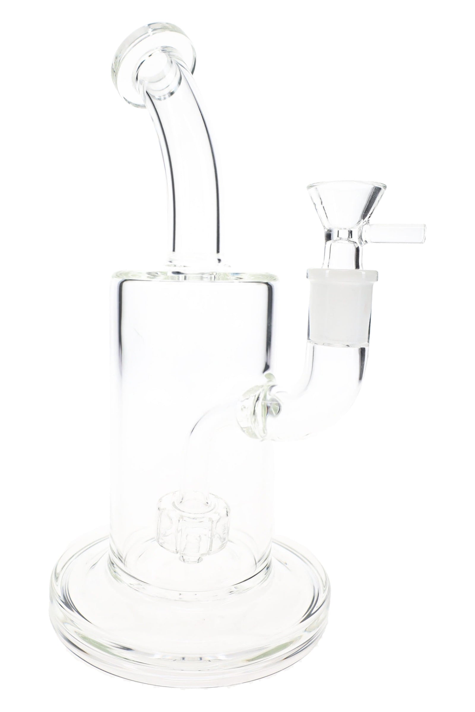 Clear Glass Bong “Clean Sweep” – Showerhead Perc – 9″ (ONLINE ONLY)