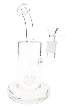 Clear Glass Bong “Clean Sweep” – Showerhead Perc – 9″ (ONLINE ONLY)
