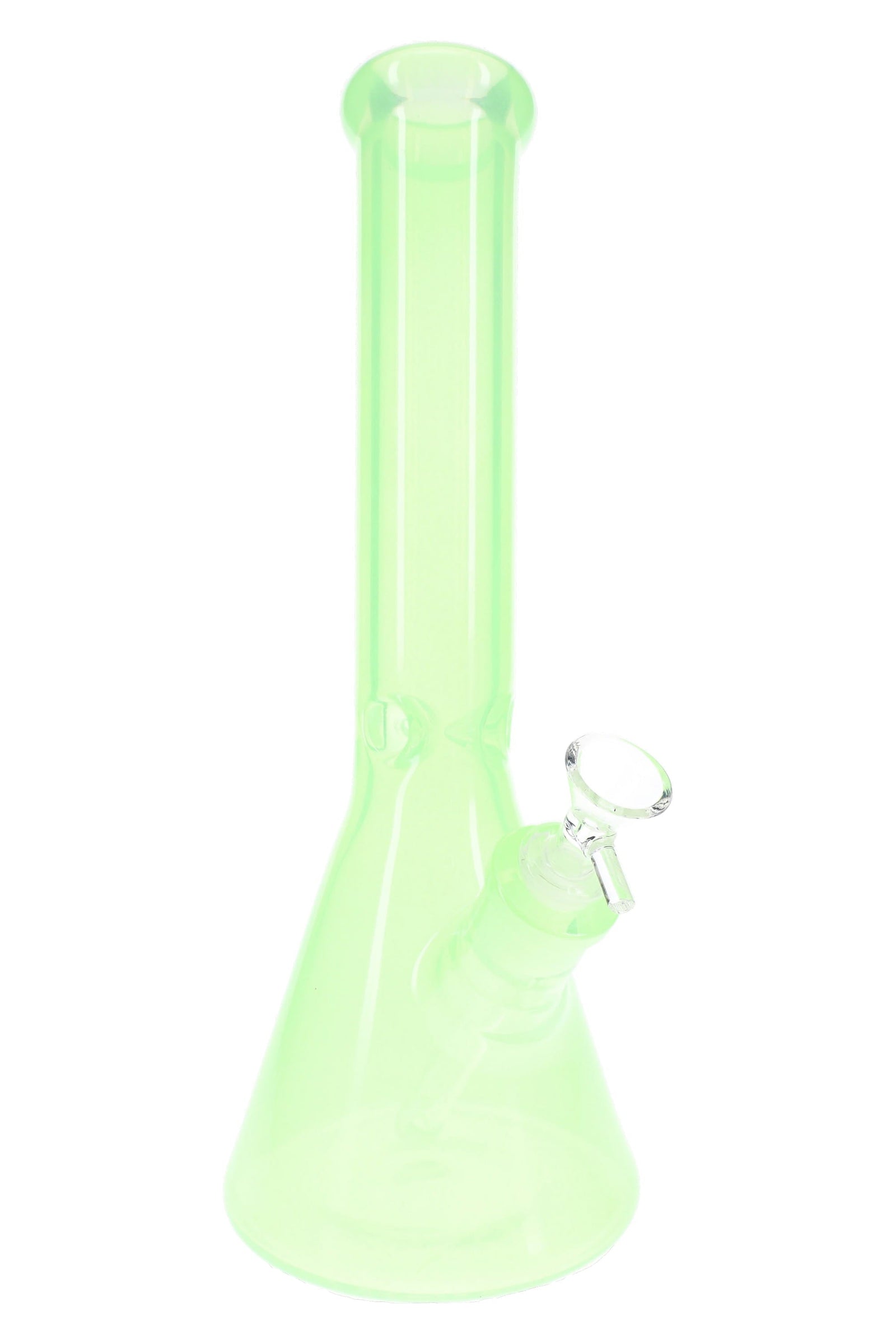 Colored Glass Beaker Bong “Color Guard” – Ice Pinch – 7 mm Thick – 14″ – Assorted Colors (ONLINE ONLY)