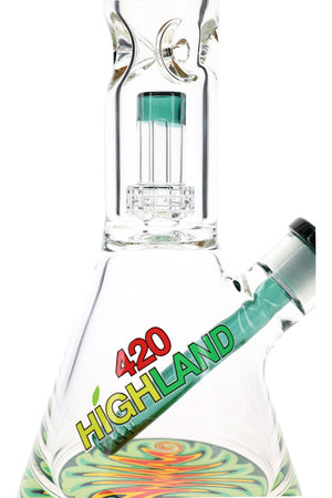 Reverse Rasta Beaker Bong “Rasta Matrix” – Dome Matrix Perc – 16″ – Assorted Colors (ONLINE ONLY)