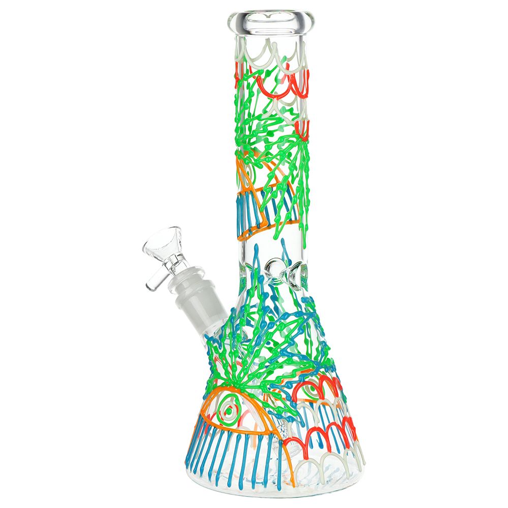 SeshGear 420 Drizzle G.I.T.D Beaker Glass Water Pipe - 10" / 14mm F (ONLINE ONLY)