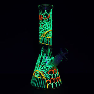 SeshGear 420 Drizzle G.I.T.D Beaker Glass Water Pipe - 10" / 14mm F (ONLINE ONLY)