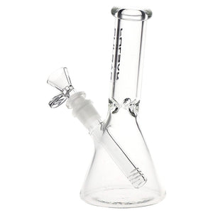 Pulsar Slant Neck Beaker Glass Water Pipe Zippered Case Travel Kit - 7" / Clear (ONLINE ONLY)