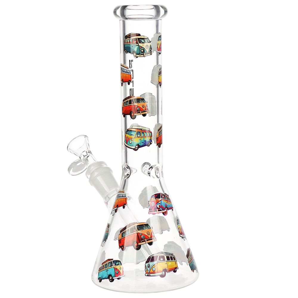 Pulsar VW Bus Beaker Glass Water Pipe - 10" / 14mm F (ONLINE ONLY)