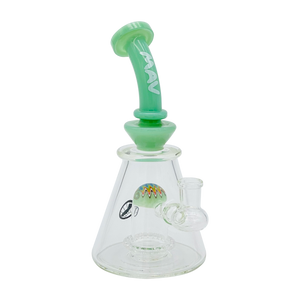 7" Wig Wag UFO Pyramid Water Pipe - Seafoam