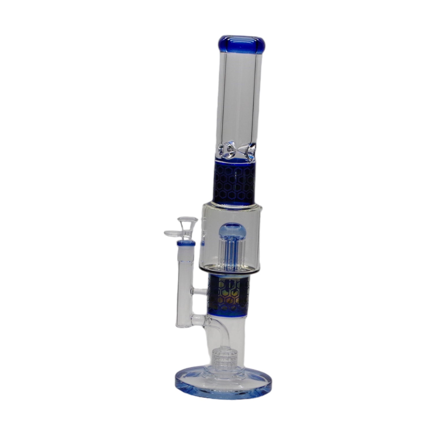 Honeycomb 18" Bong - Blue