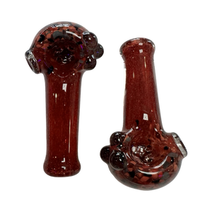 Sarah Marblesbee 4 Hole Mini Spoon - Red w/ Black Dots