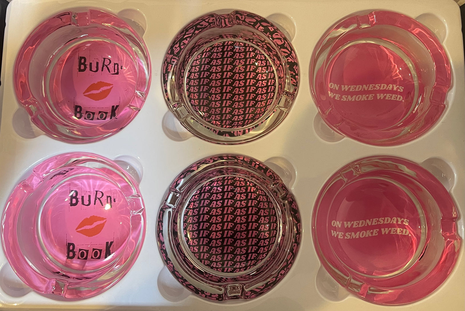 Giddy - 3" Glass Ashtrays - As If