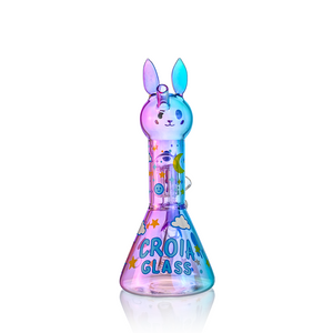 Cute Bunny Beaker Bong with Tree Perc | Croia Glass (ONLINE ONLY)