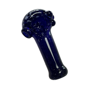 Sarah Marblesbee 4 Hole Mini Spoon - Cobalt w/ Sky Blue Dots