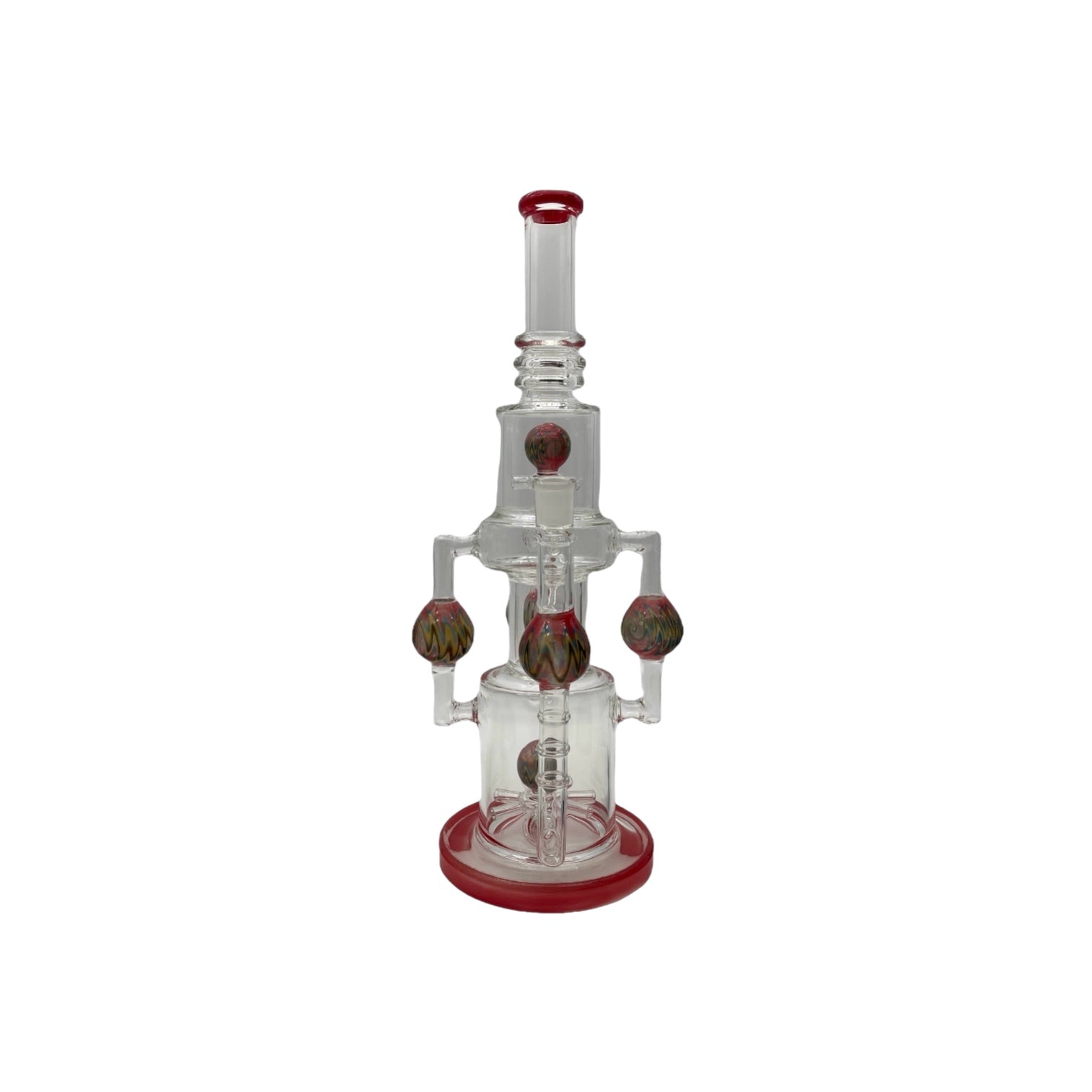 Quad Stem Wag Wig Bong