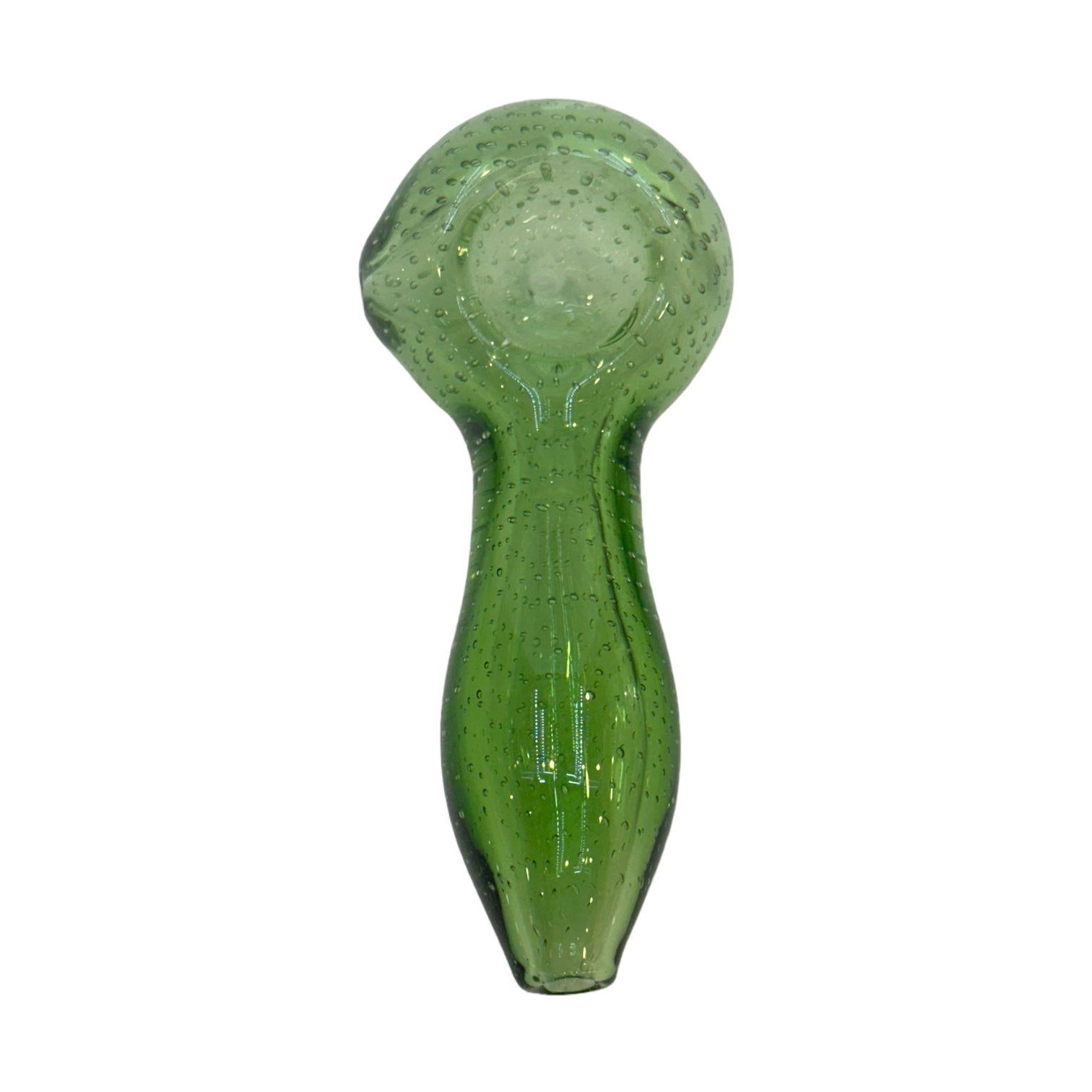 Bubble In Glass Spoon - Green