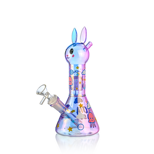 Cute Bunny Beaker Bong with Tree Perc | Croia Glass (ONLINE ONLY)