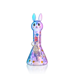 Cute Bunny Beaker Bong with Tree Perc | Croia Glass (ONLINE ONLY)