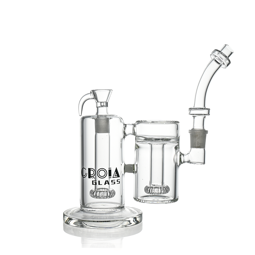 10" Dual-Chamber External Recycler Bong | Croia Glass (ONLINE ONLY)