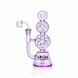 8" Triple Stack Swiss Perc Recycler Dab Rig | Croia Glass (ONLINE ONLY)