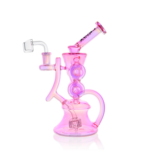 10" Symmetrical Quad-Donut Klein Recycler Dab Rig | Croia Glass (ONLINE ONLY)