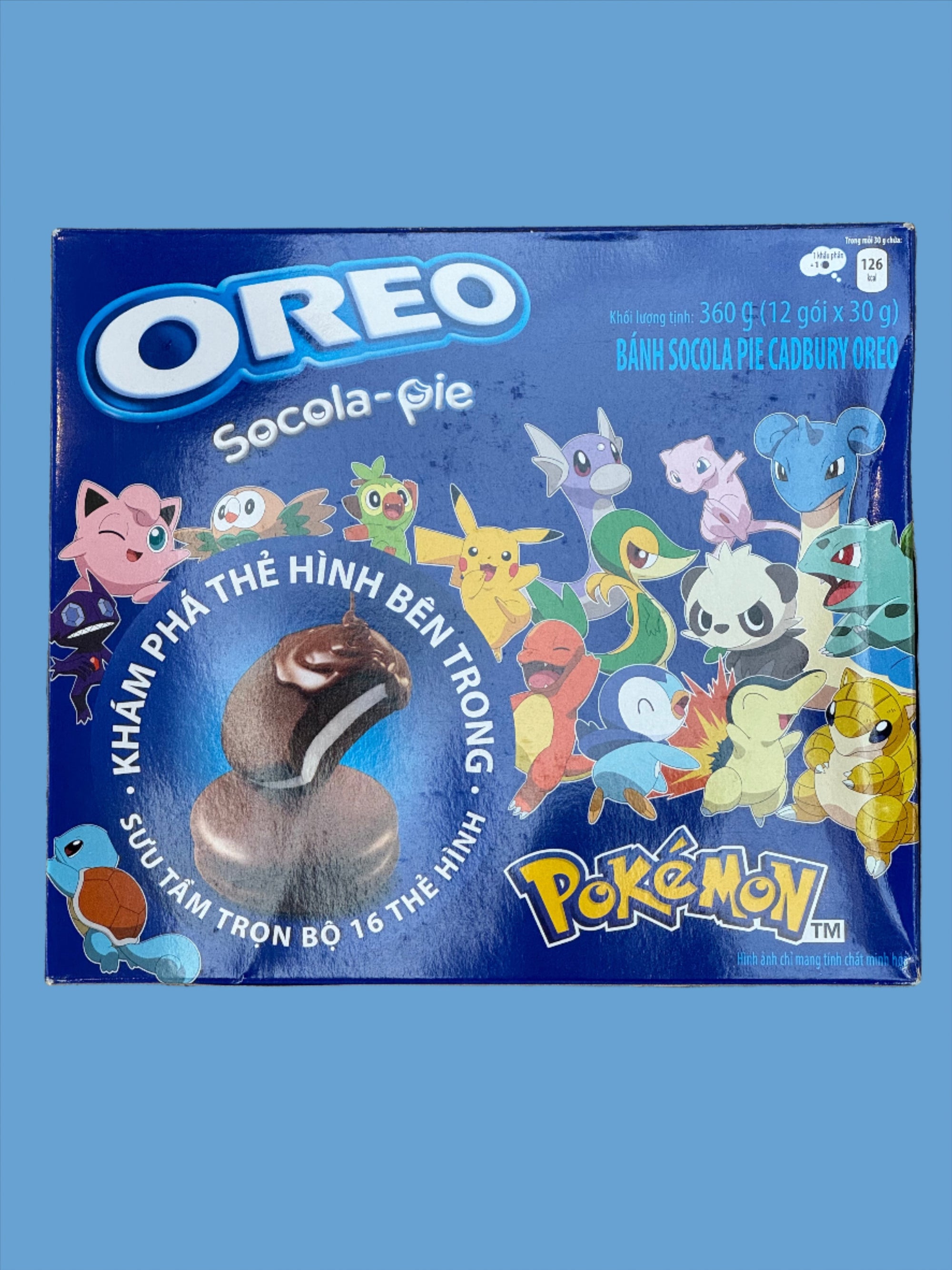 Oreo Socola Pie Chocolate Pokémon Edition (Photocards inside) 360g (Vietnam)