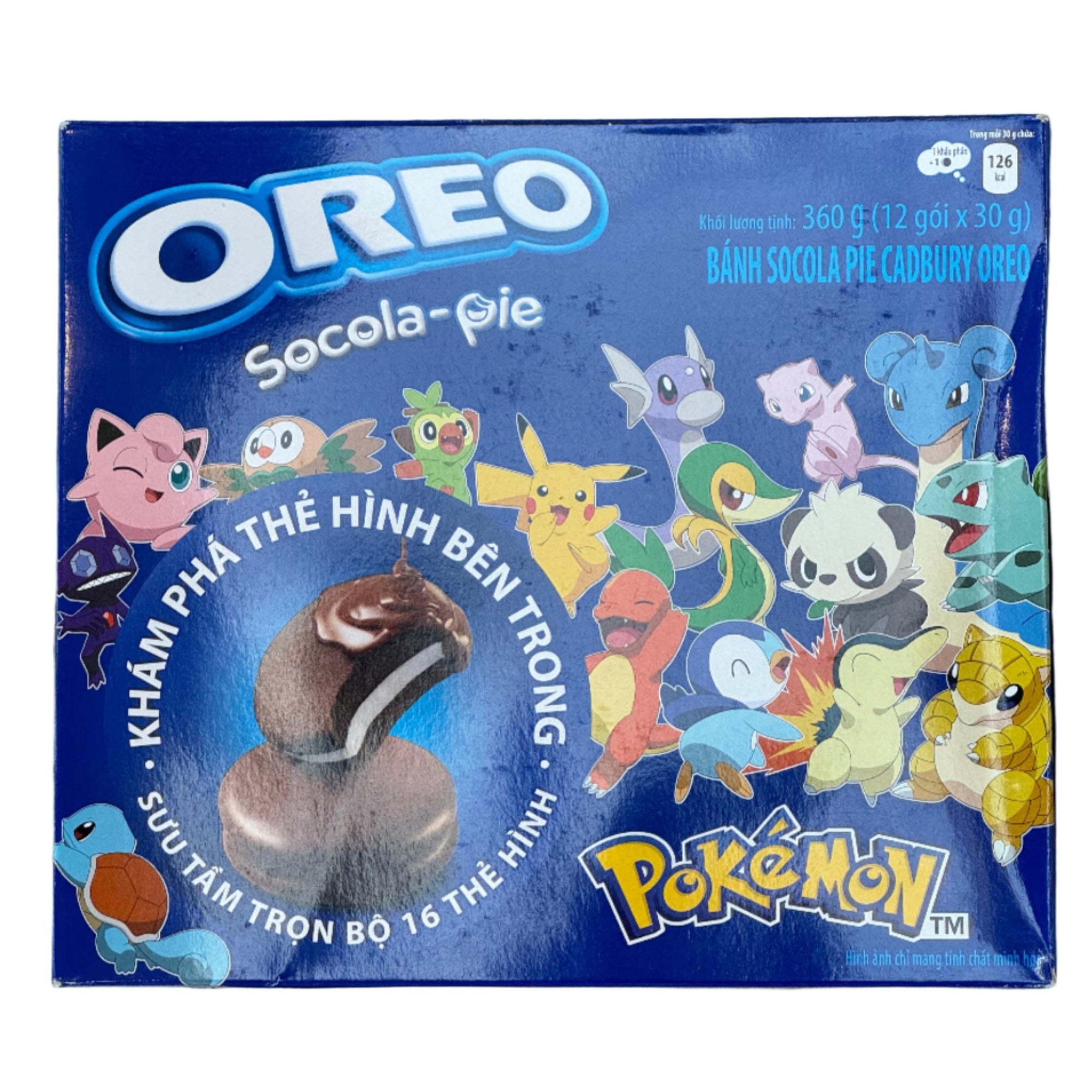 Oreo Socola Pie Chocolate Pokémon Edition (Photocards inside) 360g (Vietnam)