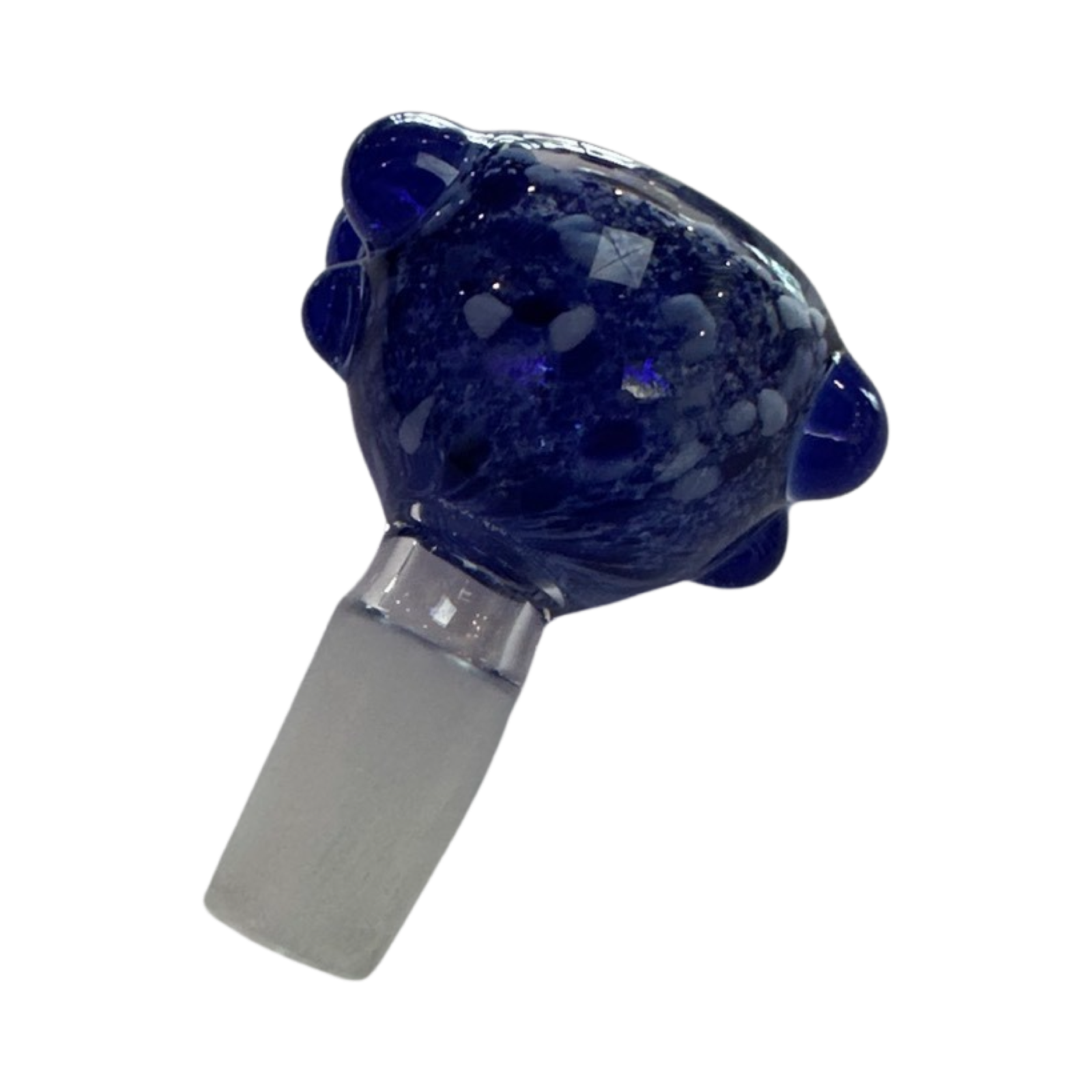 Sarah Marblesbee 4 Hole Slide 14mm - Cobalt w/ Sky Blue Dots