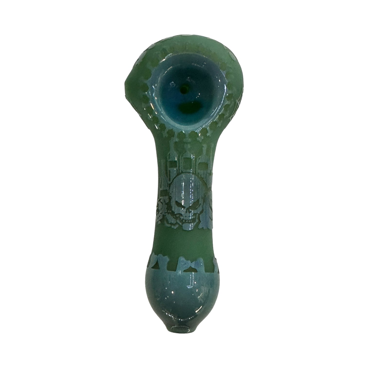 Graphic Skull Spoon - Green