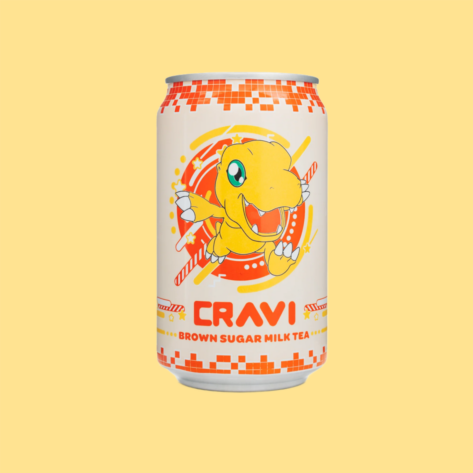 Cravi Digimon Brown Sugar Milk Tea 315mL (Taiwan)