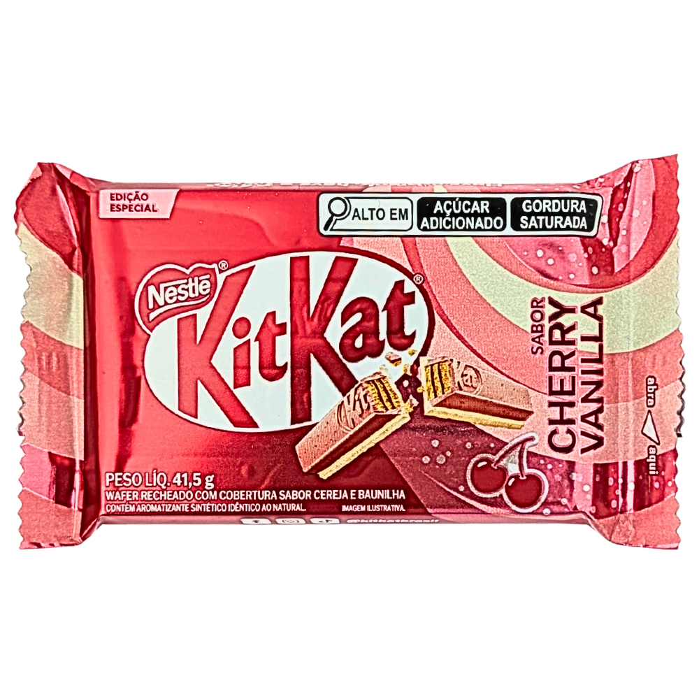 KitKat Sabor Cherry Vanilla 41.5g (BRAZIL)