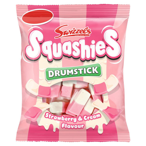 Swizzels Drumstick Squashies Strawberry & Cream 140g (UK)