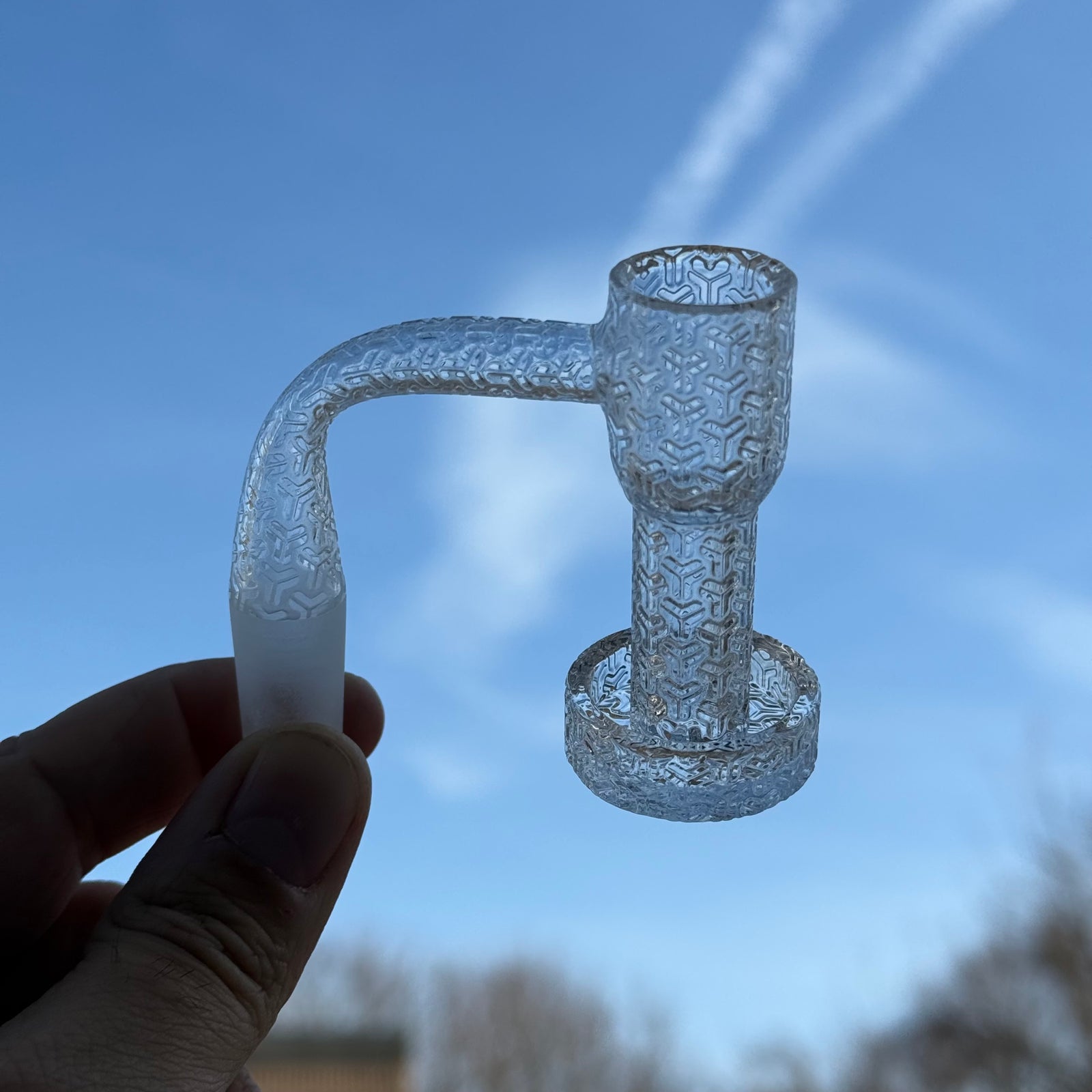 Etched Design Slurper Set 14MM 90 Male