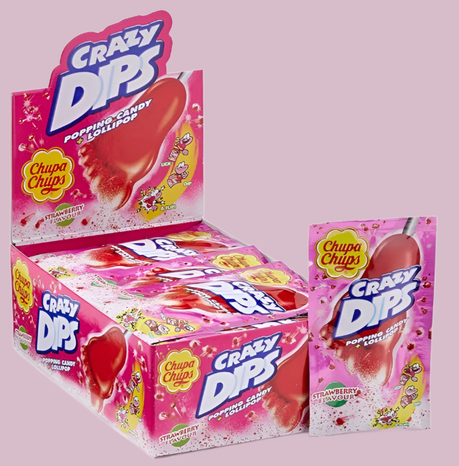 Chupa Chups Crazy Dip Strawberry (Spain)