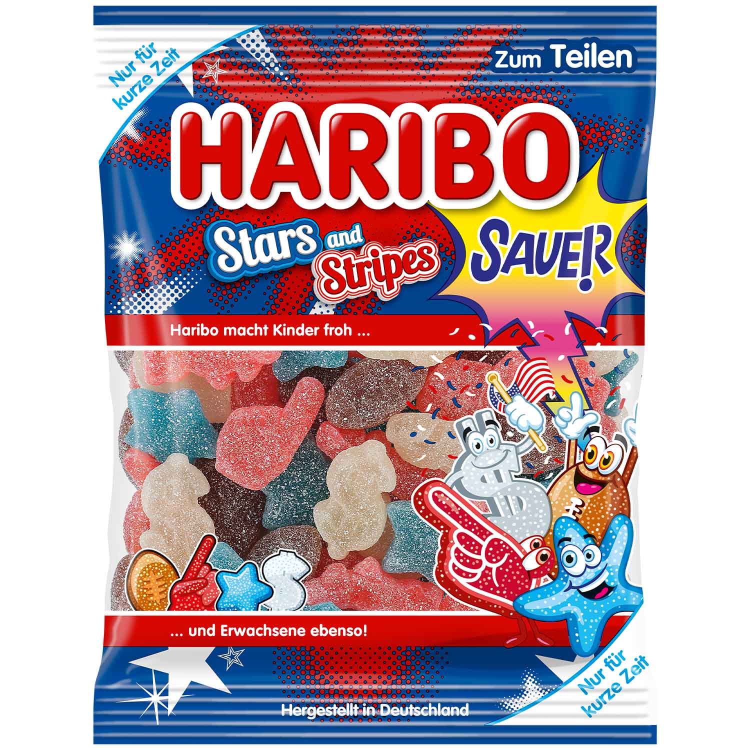 Haribo Candy Stars and Stripes 175g (GERMANY)