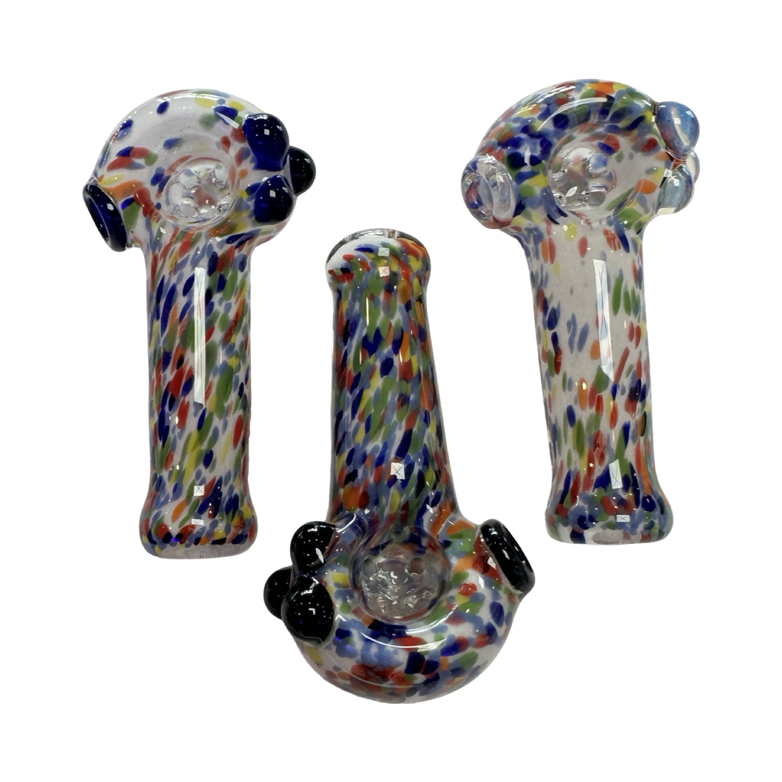 Sarah Marblesbee 4 Hole Mini Spoon - Yellow w/ Black Dots