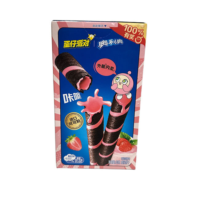 Oreo Wafer Rolls Strawberry Milkshake 50g (CHINA)