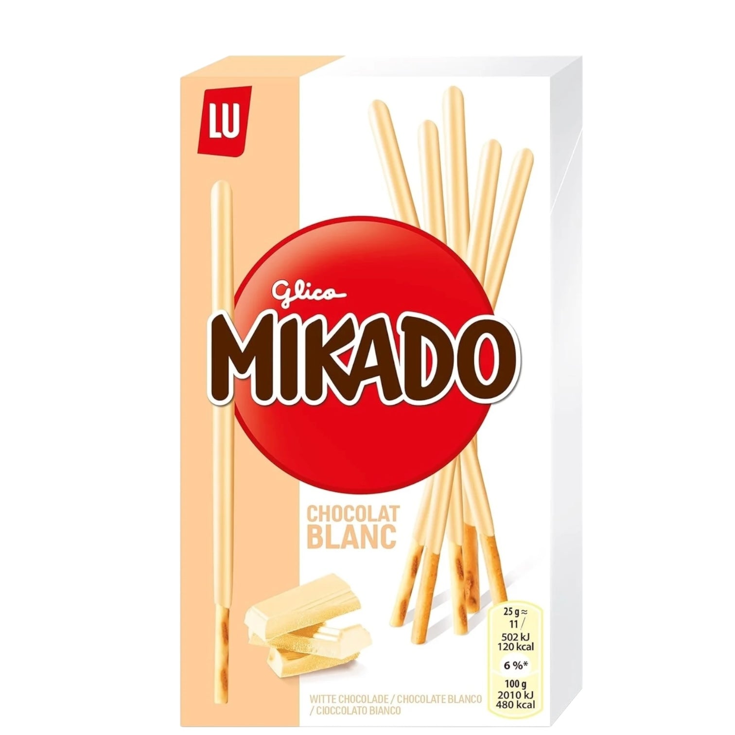 LU Mikado Biscuit Sticks White Chocolate 70g (FRANCE)