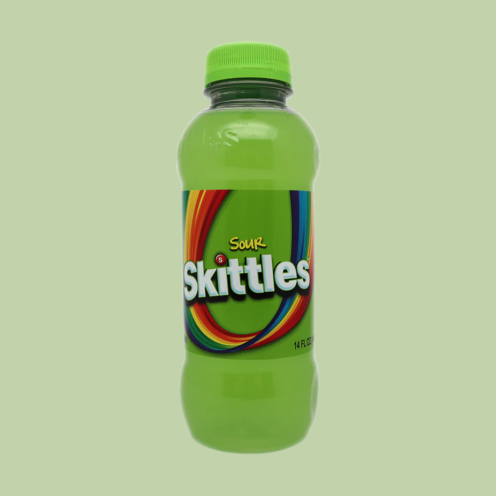 Skittles Psycho Sour Soda 14 fl oz (Rare American)