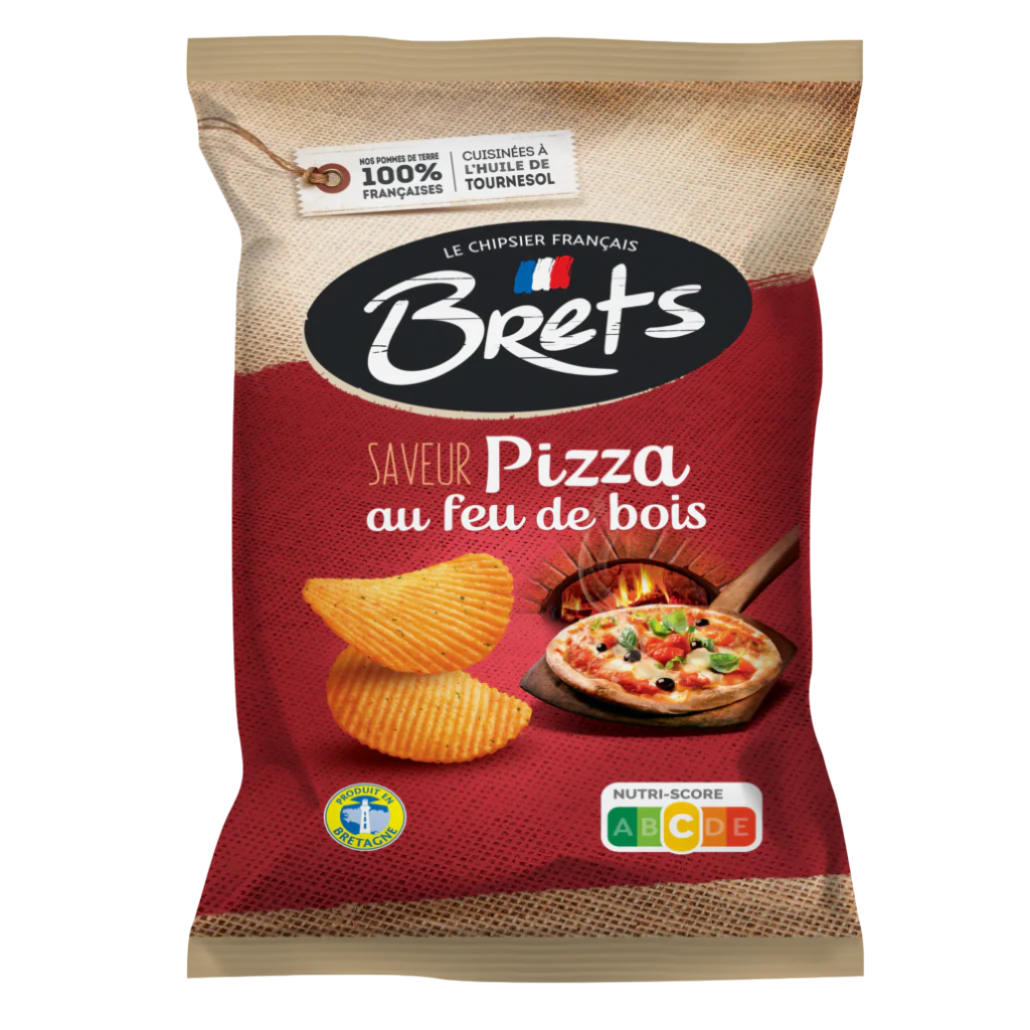 Brets Chips Pizza au feu de bois 125g (FRANCE)