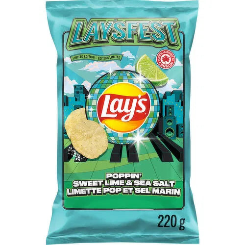Lay's Chips Laysfest Sweet Lime & Sea Salt Limited Edition 220g (CANADA)