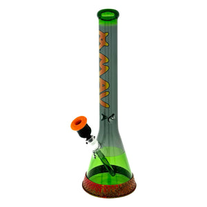 18" Color Float Beaker Bong Forest Smoke Rasta Slab Matching LimitedMANDALA yellow 13" Beaker Base Bong (ONLINE ONLY)