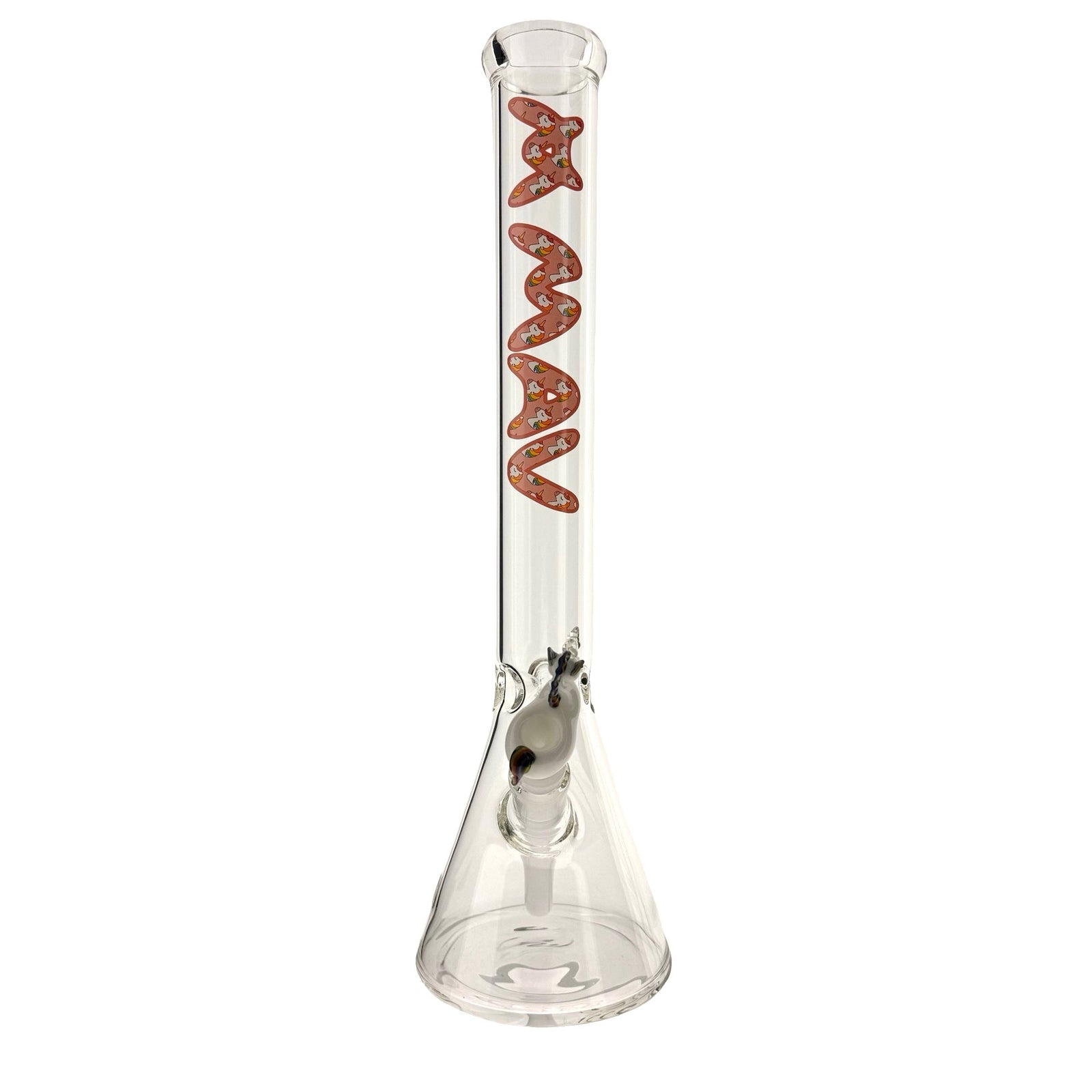 18" MAV Unicorn Logo Beaker Bong + Empire Glassworks Unicorn (ONLINE ONLY)
