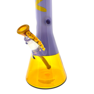 18" Golden Octopus Purple Sleeve Beaker Bong Limited (ONLINE ONLY)