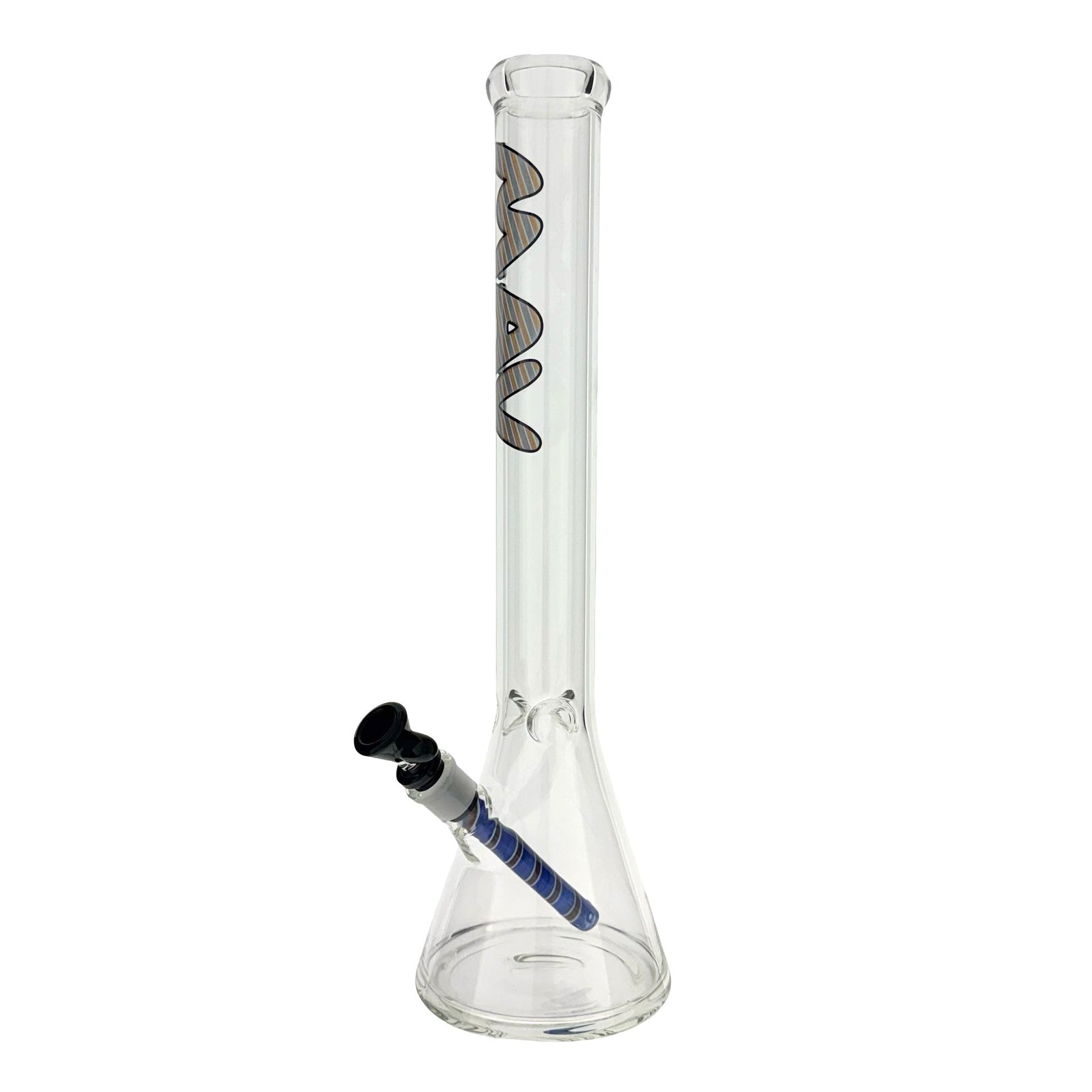 18" 5mm Classic Beaker Bong wigwag stem match lucy (ONLINE ONLY)