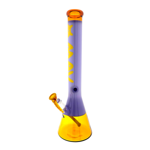 18" Golden Octopus Purple Sleeve Beaker Bong Limited (ONLINE ONLY)