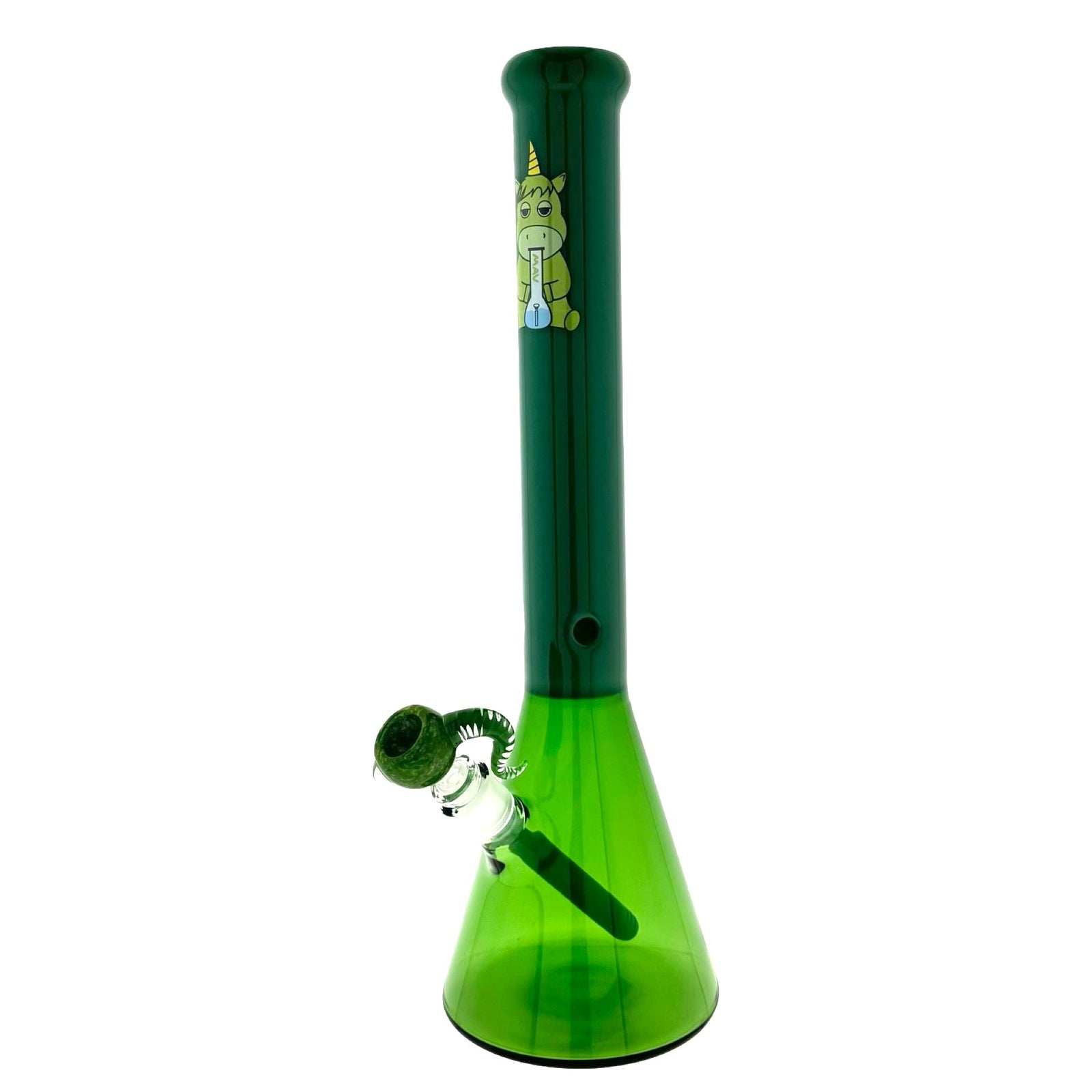 Forest Bubba The Unicorn 18" Full Color Beaker BongMANDALA yellow 13" Beaker Base Bong (ONLINE ONLY)