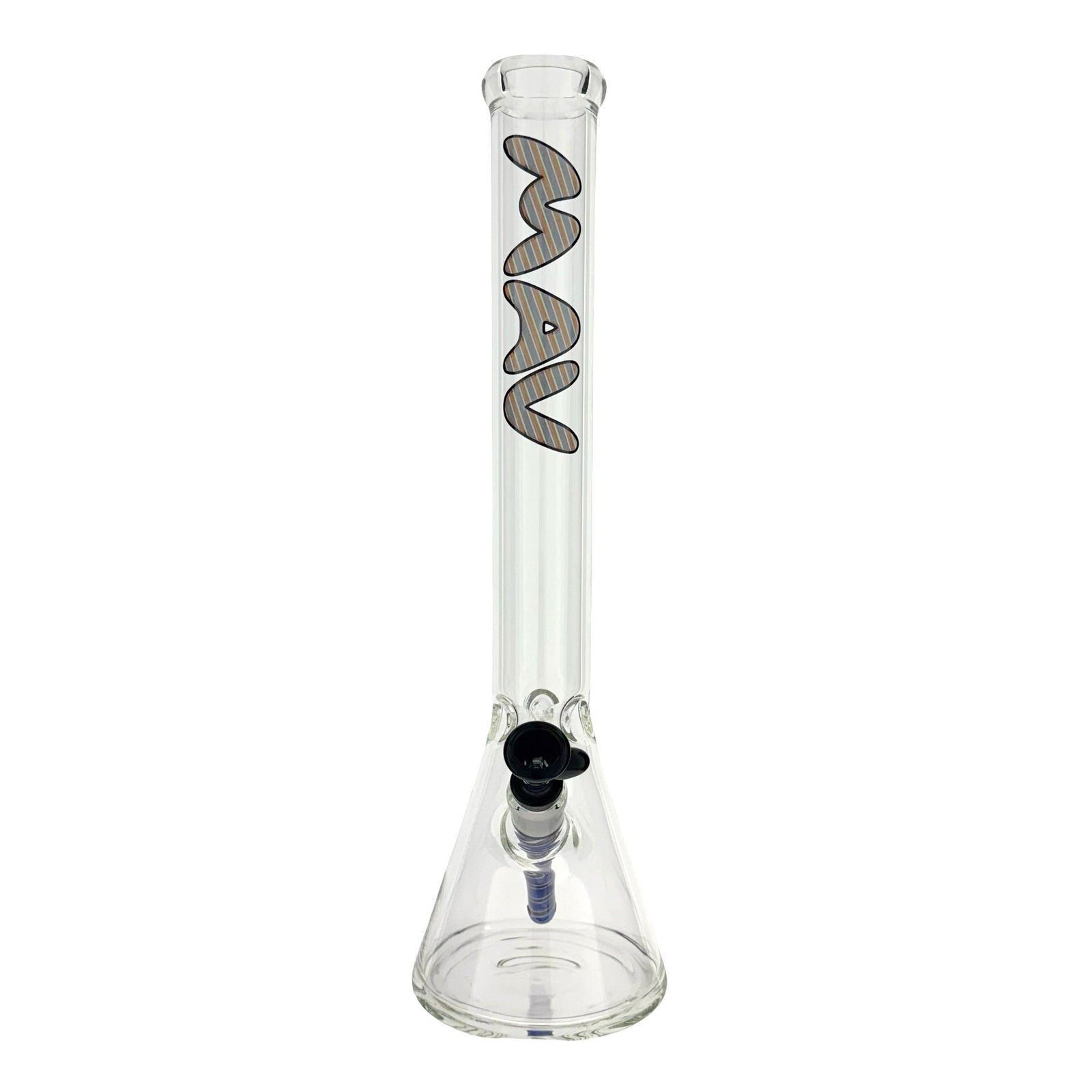 18" 5mm Classic Beaker Bong wigwag stem match lucy (ONLINE ONLY)