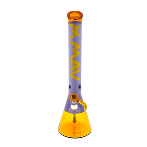 18" Golden Octopus Purple Sleeve Beaker Bong Limited (ONLINE ONLY)