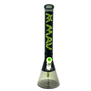 18" Color Float Beaker Bong Black Slime Drip Match LimitedMANDALA yellow 13" Beaker Base Bong (ONLINE ONLY)